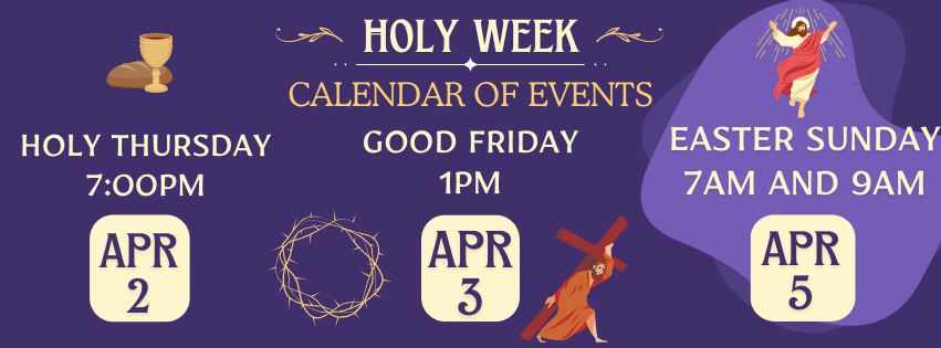 HOly Week Banner